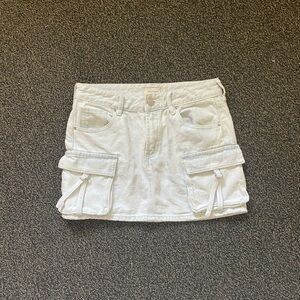 PacSun Light Gray Denim Skirt